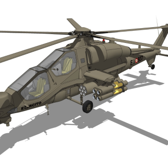 超精细直升机模型 Helicopter (8)
